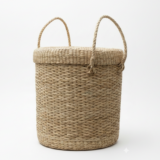 Handwoven Kauna Grass Laundry Bag