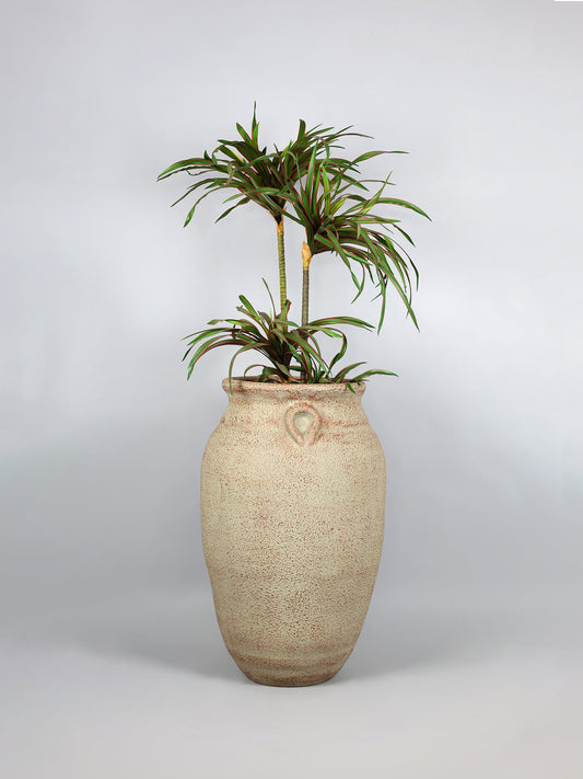 Trandy Traditional Rust Patina Fiberglass Planter