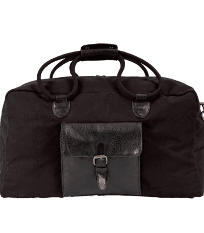 Cord Duffle Bag For Men & Women – Black