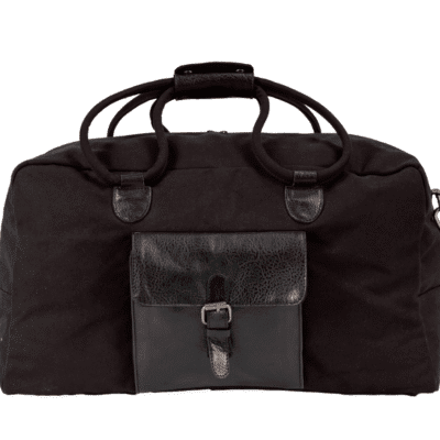 Cord Duffle Bag For Men & Women – Black