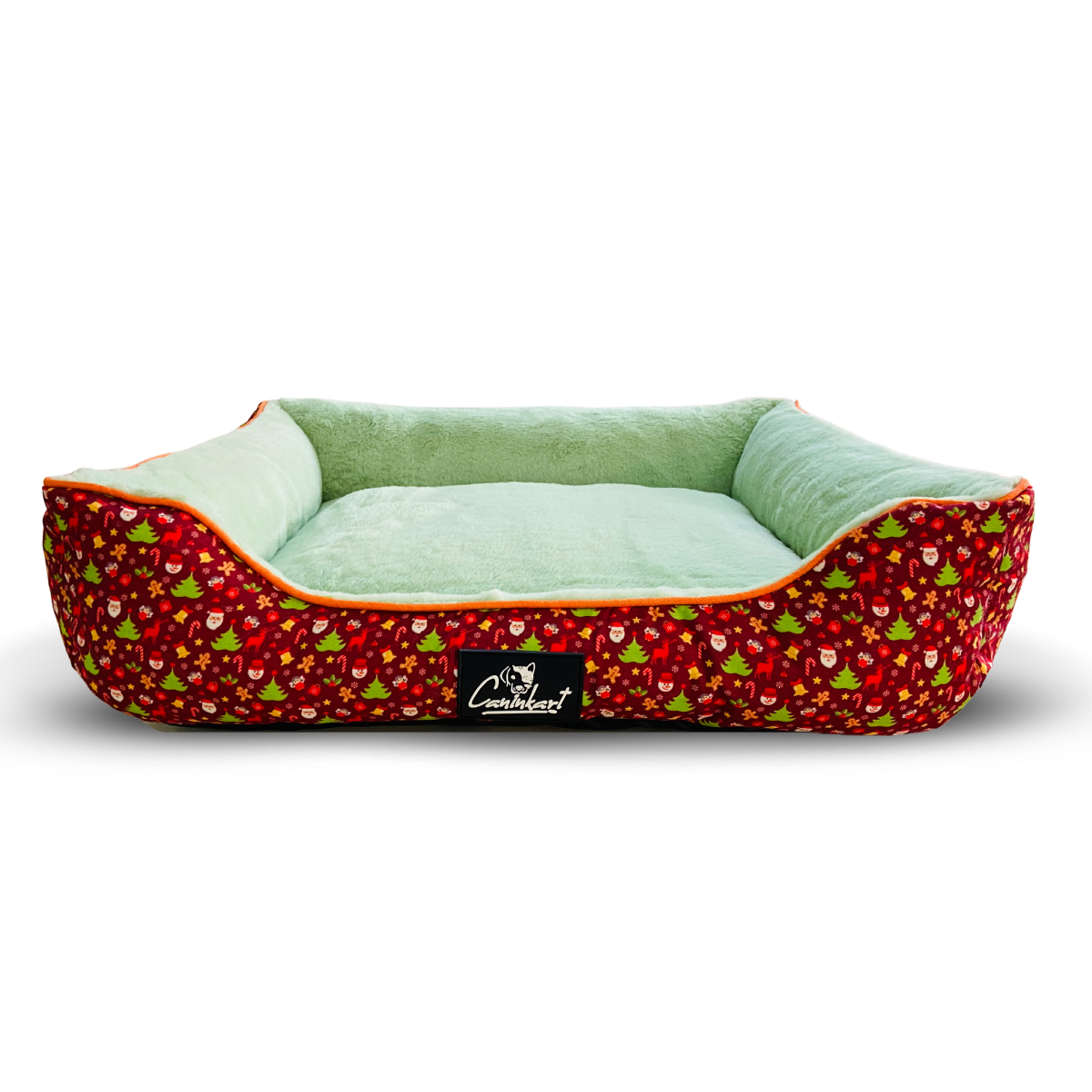 Ultra-Soft Round Dog Fur Bed | Cozy Anti-Anxiety Nest Pastel Green