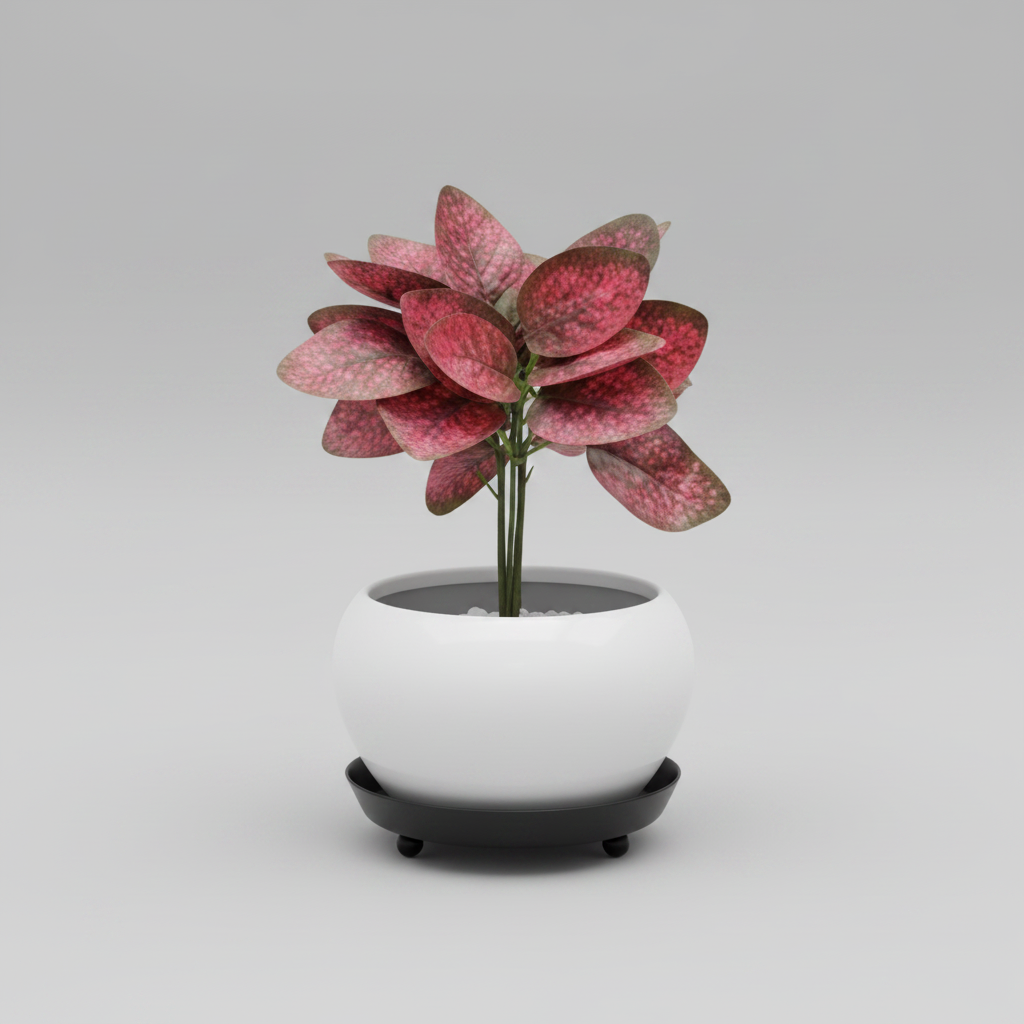 Designer Metal Pot with Attached Tray