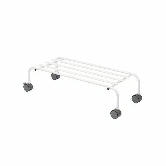 Rectangular Metal Plant Stand with Wheels