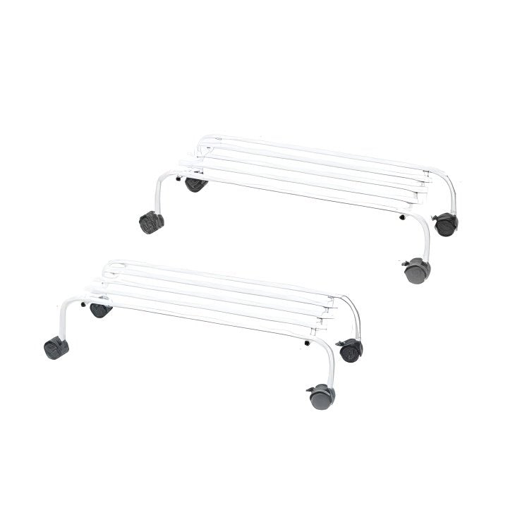 Rectangular Metal Plant Stand with Wheels – Black & White Variants
