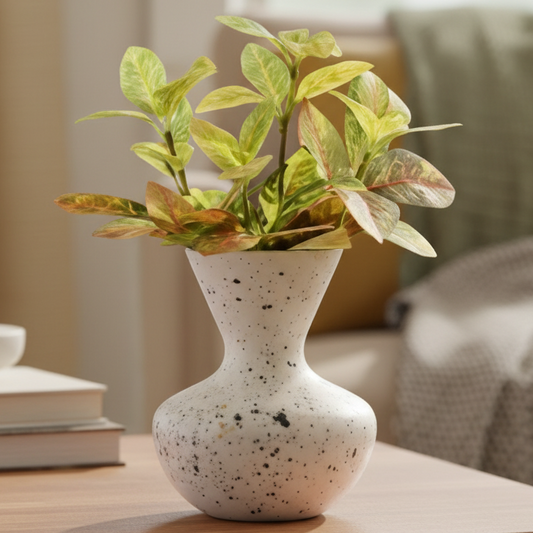 Hourglass-Shaped Metal Planter