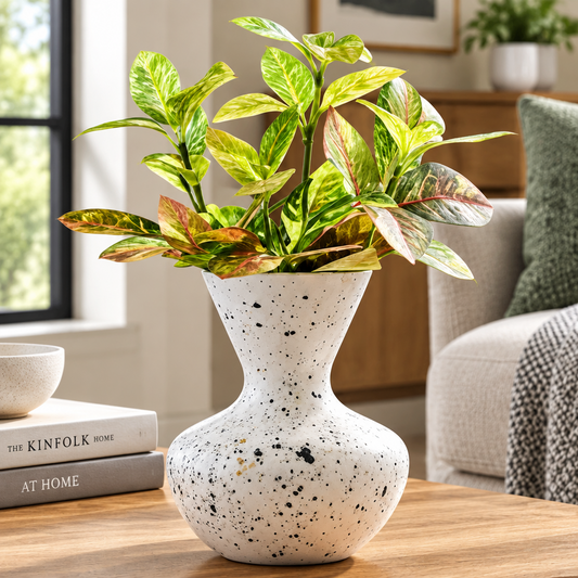 Hourglass-Shaped Metal Planter