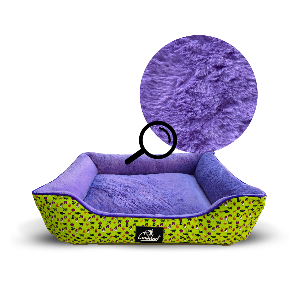 Ultra-Soft Round Dog Fur Bed | Cozy Anti-Anxiety Nest