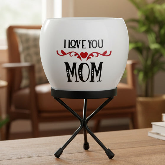 Metal Printed Planter with Stand