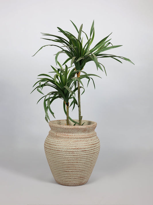 Basil Traditional Rust Patina Fiberglass Planter