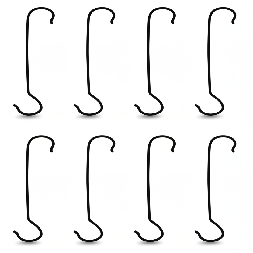 Big S Hook – Set of 10 Heavy-Duty Iron Hangers