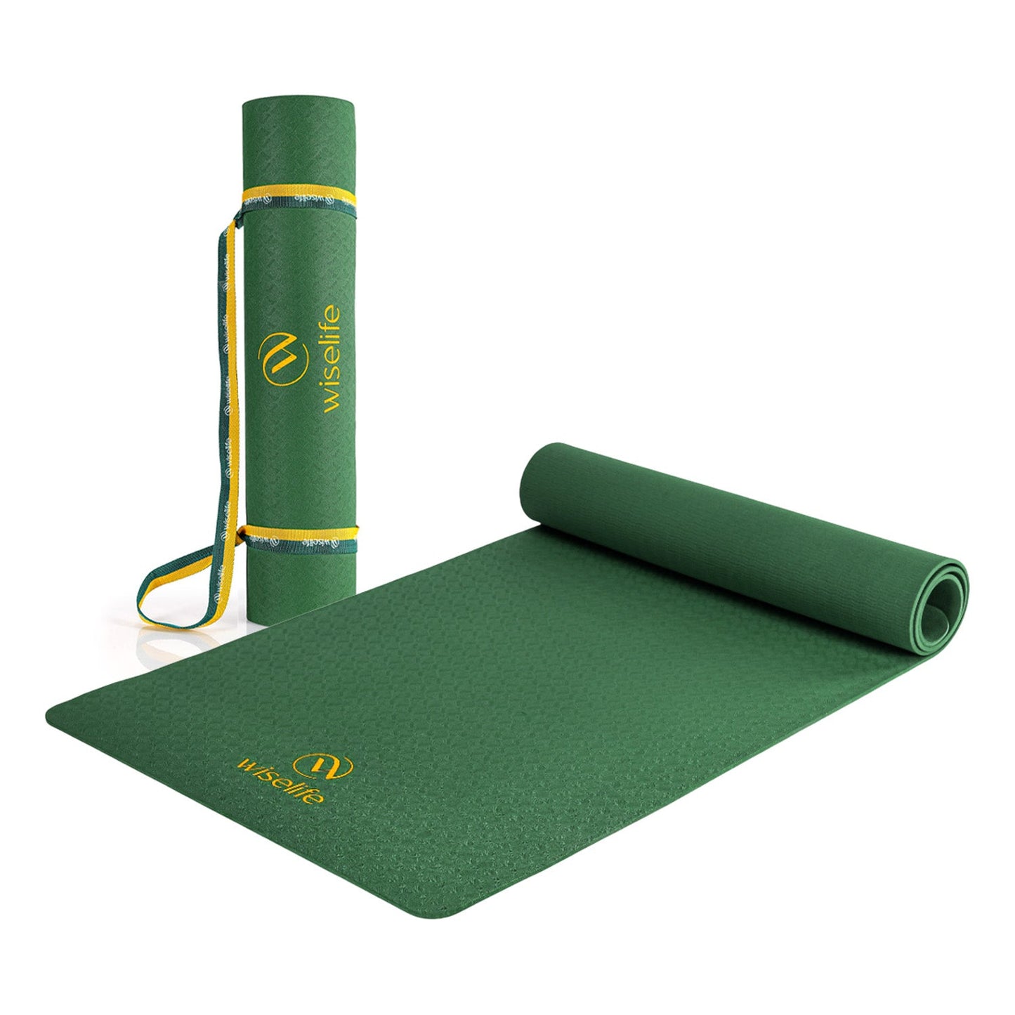 Wifelife Classic TPE Yoga Mat - 6mm Forest Green