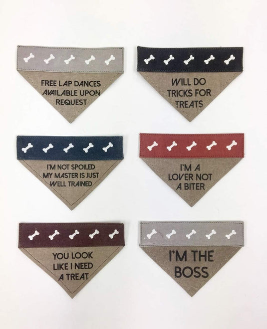 Slip on Bandana: Small/Medium (Lap Dog)