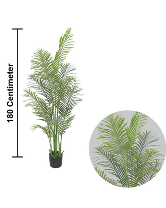 Artificial Tropical Palm Tree – 70.87″ Tall Faux Palm for Home And Office Decor
