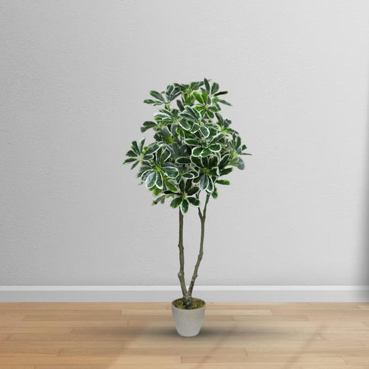 Artificial Umbrella Plant – 39.37-Inch Faux Tropical Decor for Home And Office