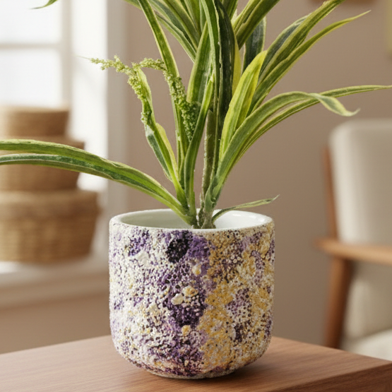 Celestial Dots Terracotta Planter