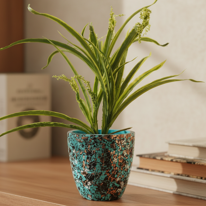 Mediterranean Mosaic Terracotta Planter