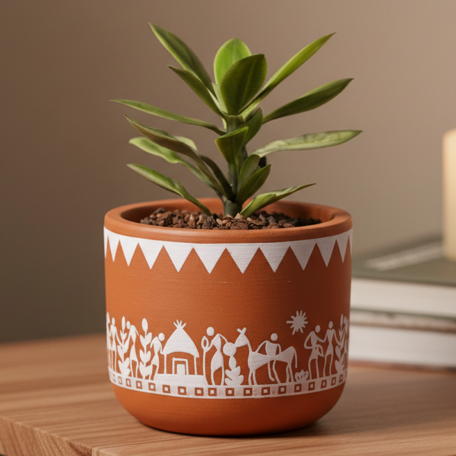 Serenity Tree Terracotta Planter