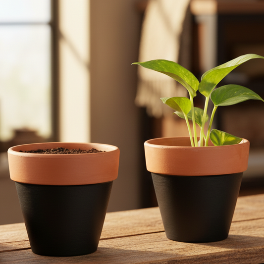 Dual-Tone Terra Planter Set