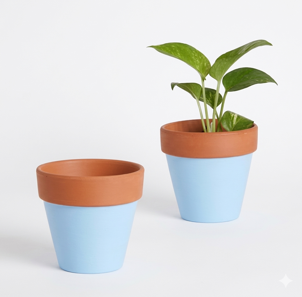 Dual-Tone Terra Planter Set
