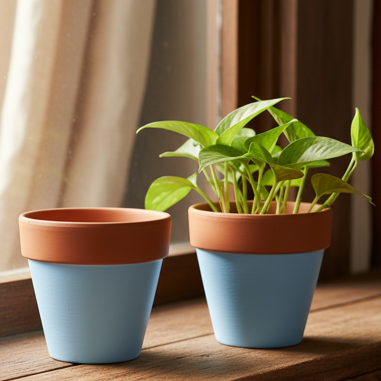 Dual-Tone Terra Planter Set