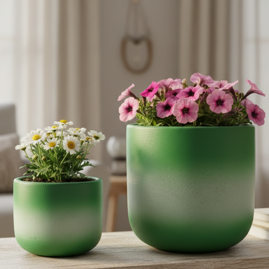Horizon Gradient Terracotta Planter Set