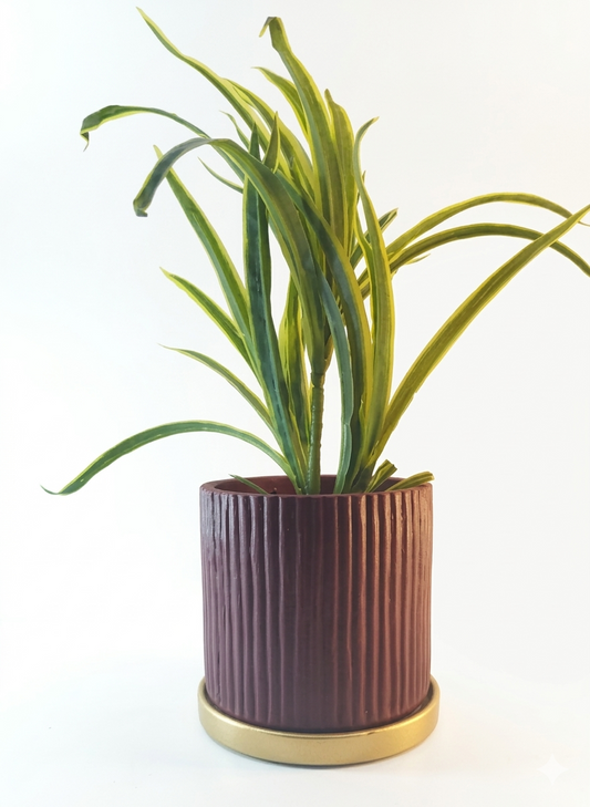 Fluted Horizon Terracotta Planter