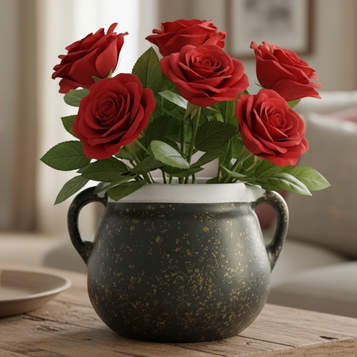 Golden Speckle Urn Planter