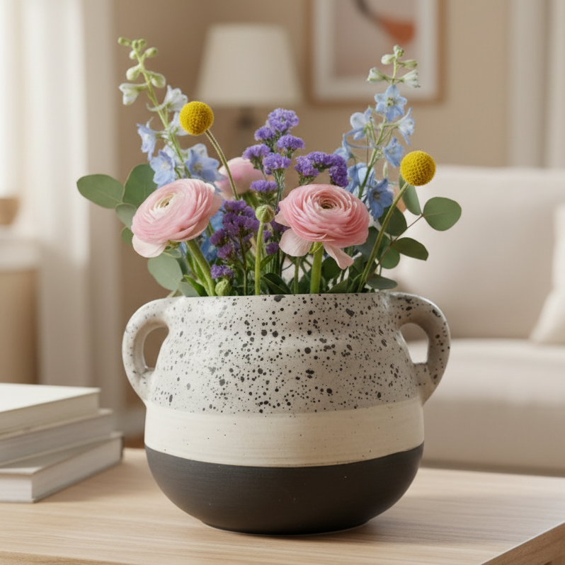 Terracotta Dual-Handle Planter