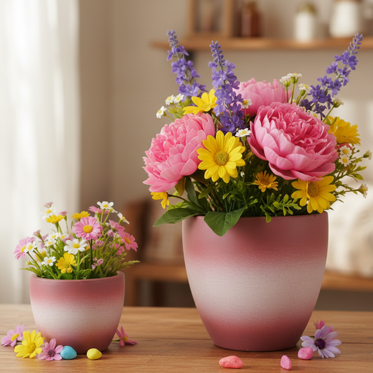 Mist Horizon Terracotta Planter Set