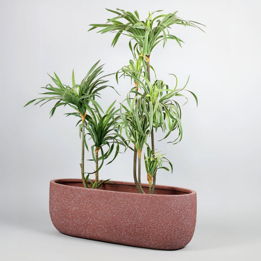 Boat Terracotta Granite Fiberglass Planter