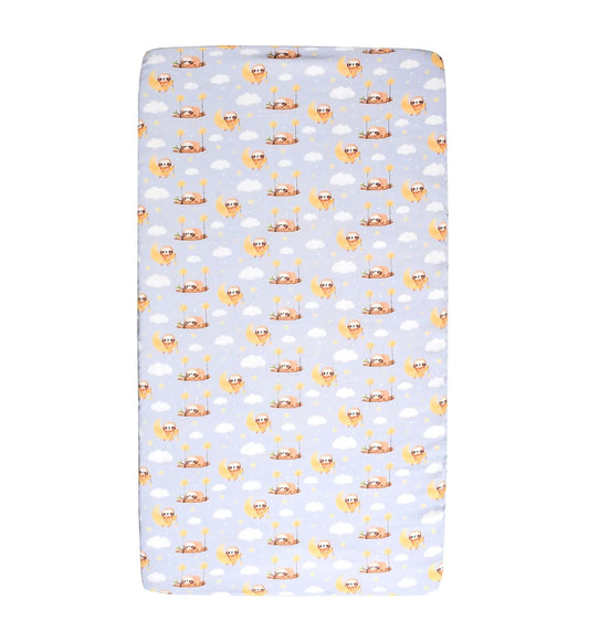 Premium Printed Muslin Fitted Crib sheet Koala Dreams