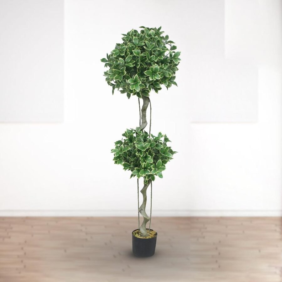 Artificial Lorbeer Plant – 59″Inch Faux Bay Laurel Tree for Elegant Indoor Decor