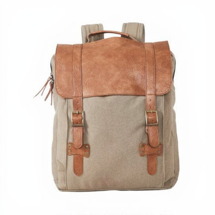 Flap Backpack For Men & Women – Brown