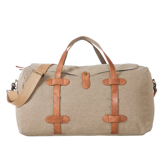 Flap Duffle Bag For Men & Women – Brown
