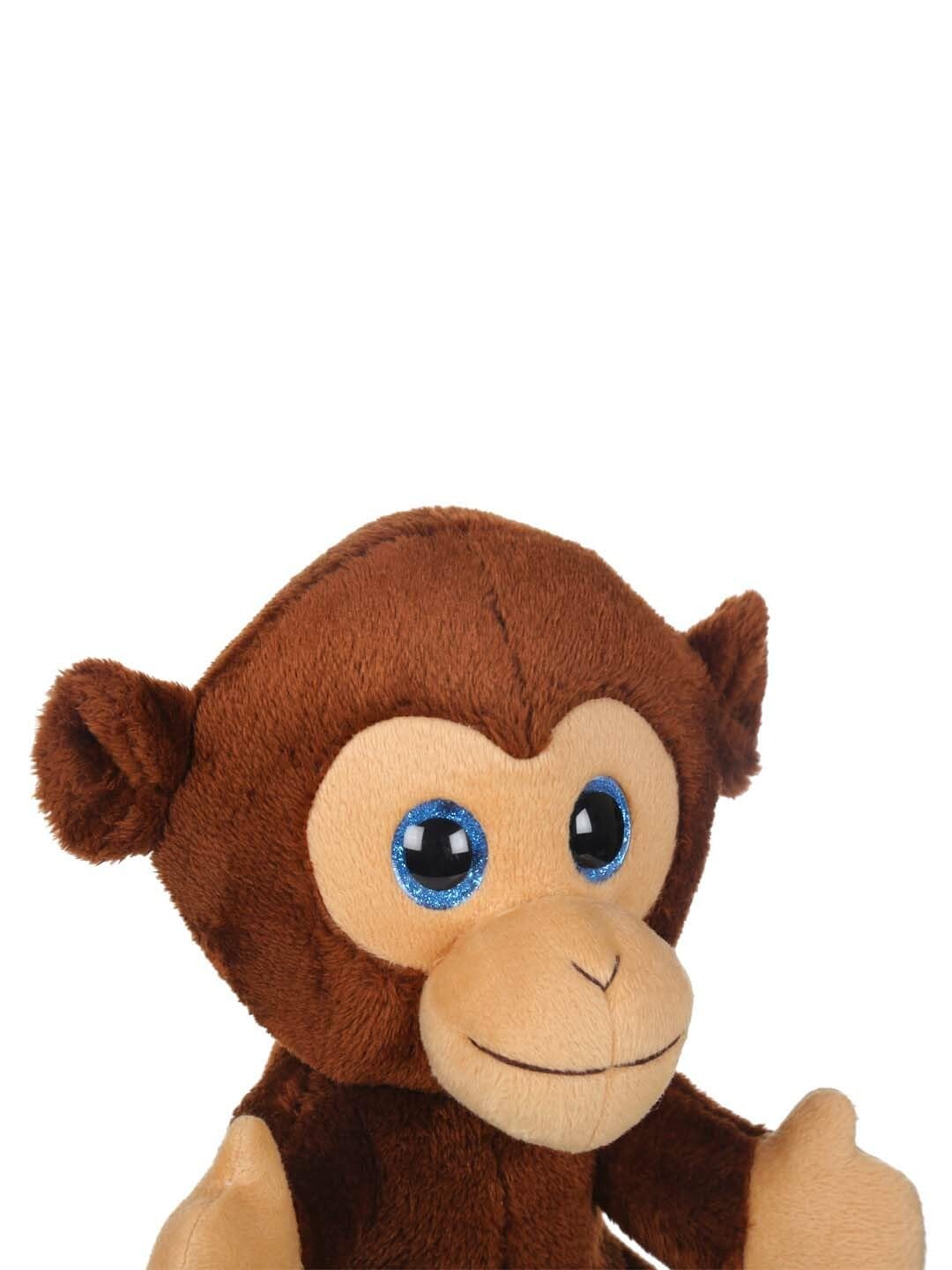 Mirada Glitter Eye Monkey Plush Toy – 25cm