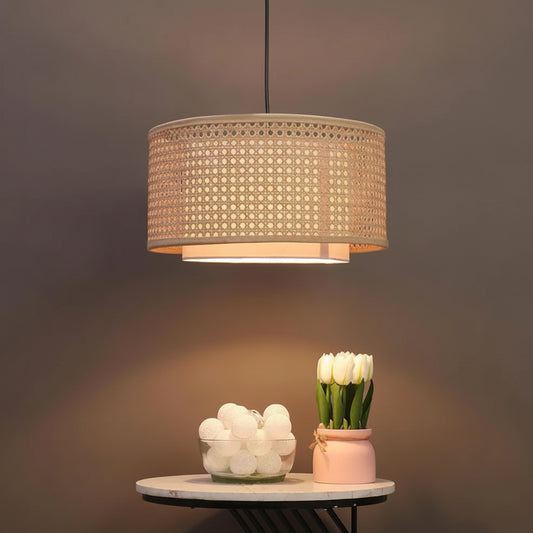 Handcrafted Bamboo Rattan Pendant Light Anahita