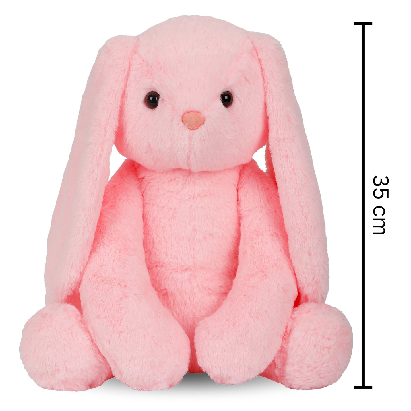 Mirada Long-Eared Pink Bunny Plush Toy – 35cm