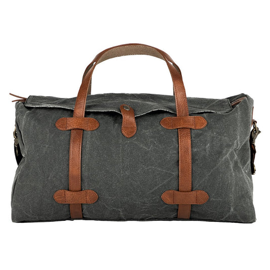 Flap Duffle Bag For Men & Women – Black