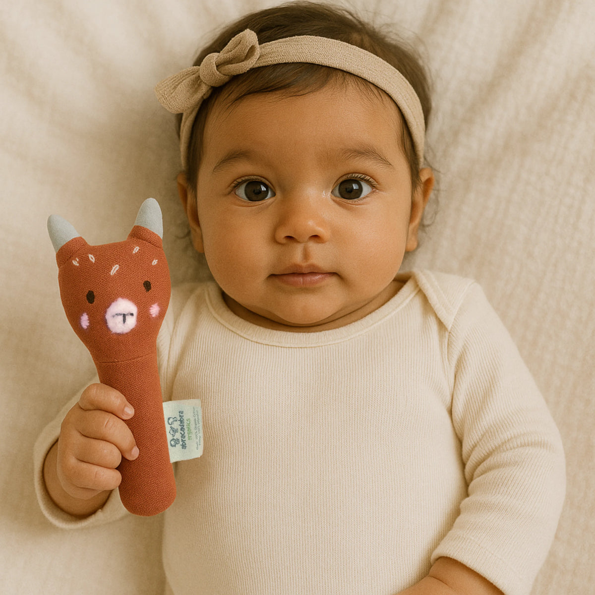 Abracadabra Organics Collectible Face Rattle - Koala Bear