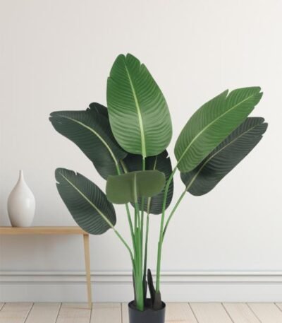 Decorative Banana Plant – 47″ Faux Tropical Greenery for Home & Office Decor
