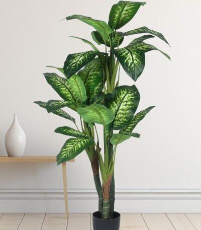 Artificial Dieffenbachia Plant – 63″ | Buy Lifelike Indoor Greenery