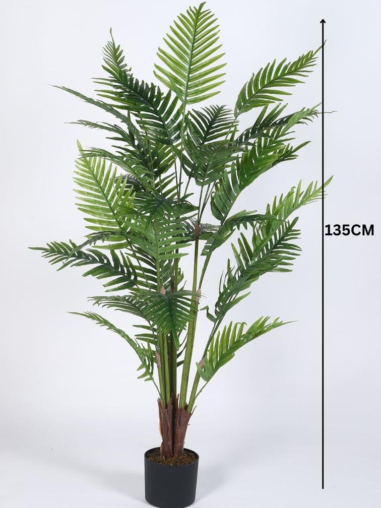 Artificial Areca Plant 53″ – Low Maintenance Tropical Decor for Home And Office