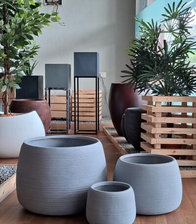 BAALI Textured Wave Planters – Premium Stylish Design for Unique Spaces