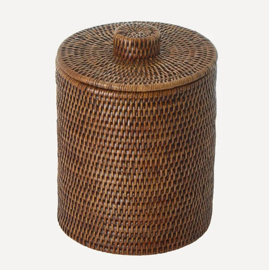 Akanksh Handwoven Rattan Laundry Basket with Lid