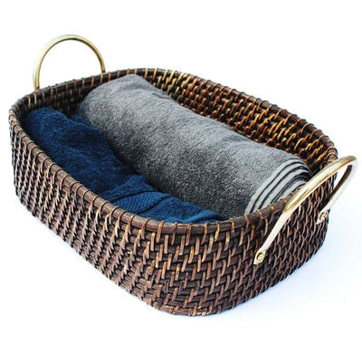 Amara Handwoven Wicker Storage Basket