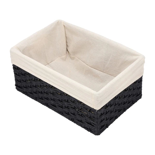 Amita Handwoven Bamboo & Wicker Storage Basket
