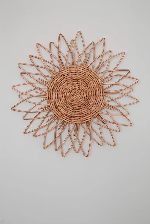 Anala Handcrafted Wicker Wall Art