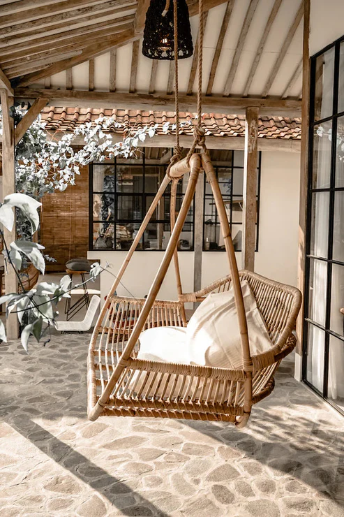 Ananya Handcrafted Bamboo Cane Swing Chair
