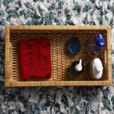 Aria Handwoven Wicker & Rattan Storage Basket