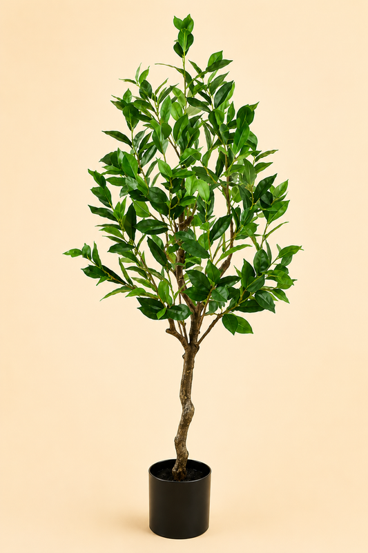 Artificial Laurel Plant - 47″ Faux Green Tree